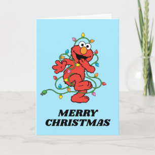 Carte Sesame Street Lumières de Noël d'Elmo