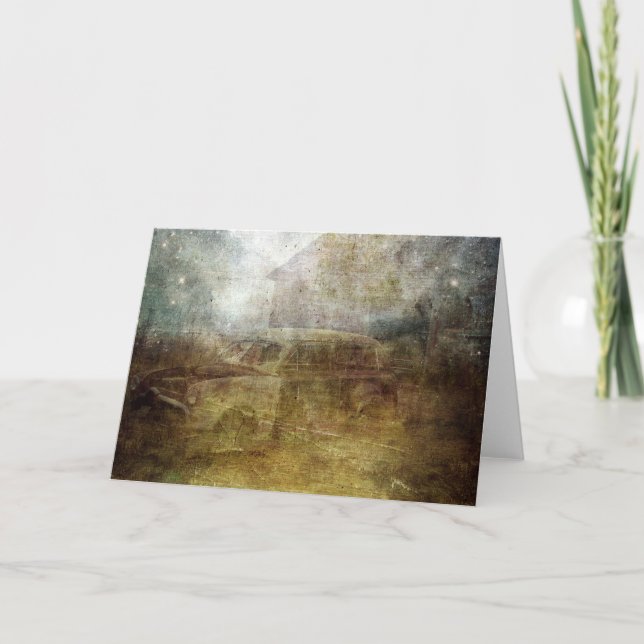 Carte S'estomper Voiture abandonnée Toutes les occasions (Devant)