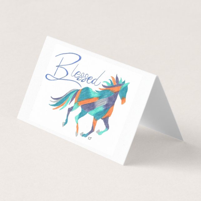 Carte Set Blessed Horse par Sherry Jarvis (Front)
