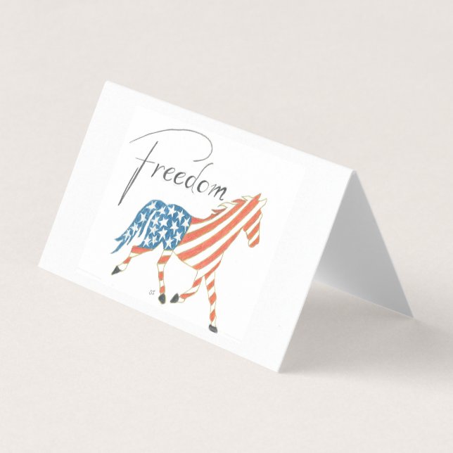 Carte Set Freedom Cheval par Sherry Jarvis (Front)