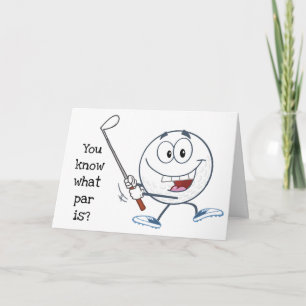 CARTE SEULEMENT POUR L'ANNIVERSAIRE DE GOLFER* POUR LE C