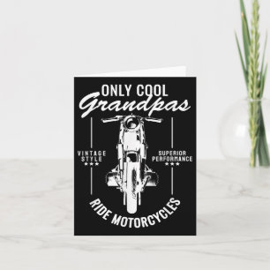 Carte Seules Grandpas Cool Ride Motos Funky Biker Gr