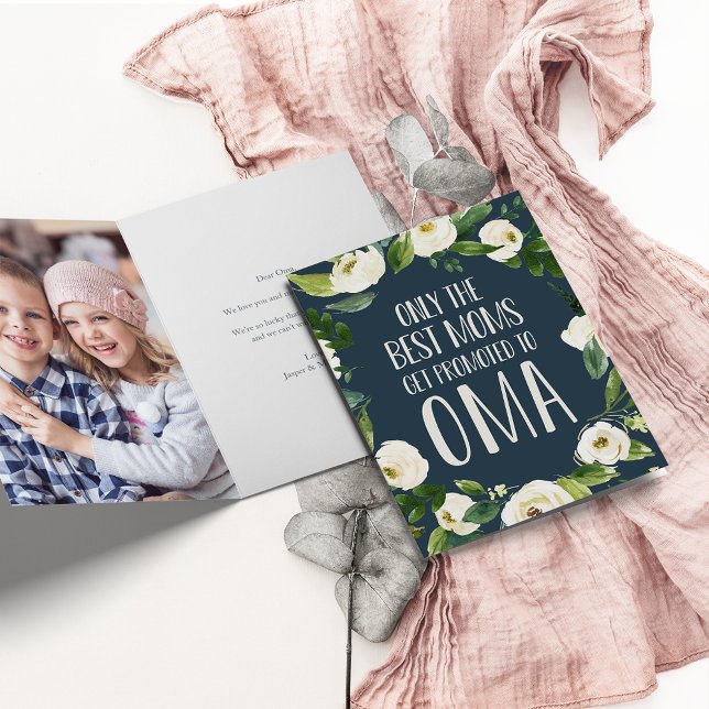 Carte Seules les meilleures mamans sont promues à Oma (Créateur téléchargé)