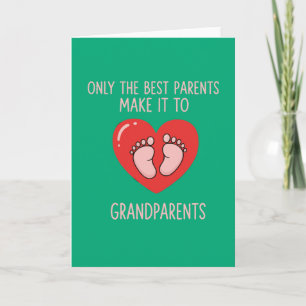 Carte Seuls Les Meilleurs Parents Devennent Grands-Paren
