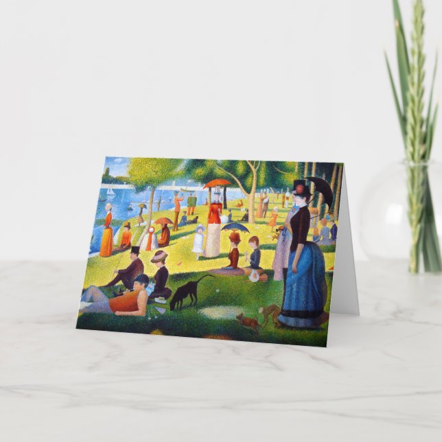 Carte Seurat : Un dimanche à la La grand Jatte (Devant)