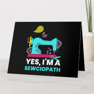 Carte Sewciopath I coudre Aiguille Broderie Tailor