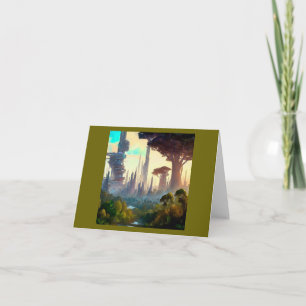 Carte SF - Ville sur la planète forestière 1