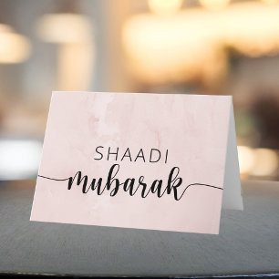 Carte Shaadi Mubarak Félicitations pour la Dua de mariag