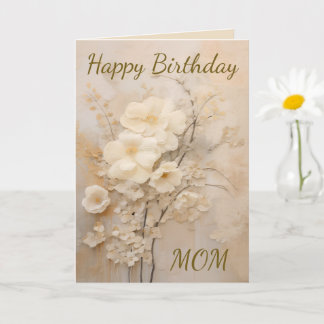 Carte Shabby Chic Happy Birthday Lace Forget Me Not