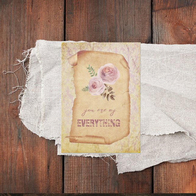 Carte Shabby Chic Vous êtes tout pour moi (Créateur téléchargé)