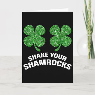Carte Shake Your Shamrocks St. Patrick Day Green Irish H