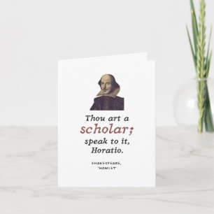 Carte Shakespeare Tu es un universitaire drôle de diplôm