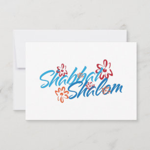 Carte Shalom Shabbat Floral