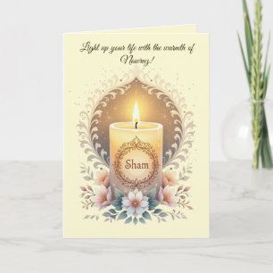 Carte Sham Symbole de Lumière et de Renouveau en Persan