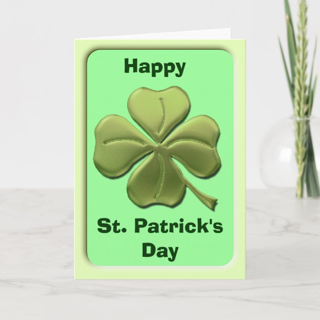 Carte shamrock (Devant)