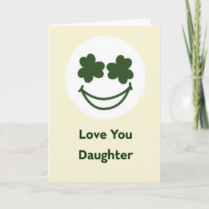 Carte Shamrock Amour Fille
