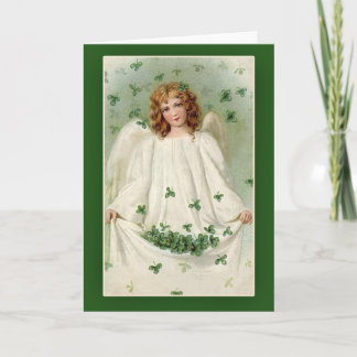Carte Shamrock Angel St. Patrick's Day Cards