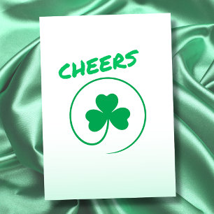 Carte Shamrock Clover Irish Ireland Accueille tout le mo