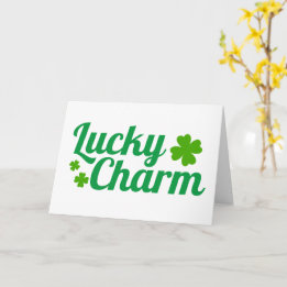 Carte Shamrock de la fête de la Saint-Patrick
