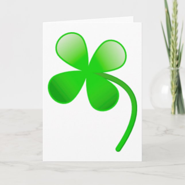Carte Shamrock de la Saint-Patrick (Devant)