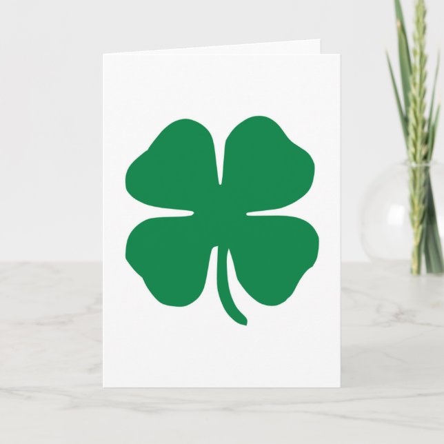 Carte Shamrock irlandais (Devant)