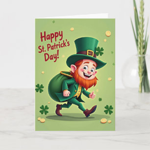 Carte Shamrock Leprechaun