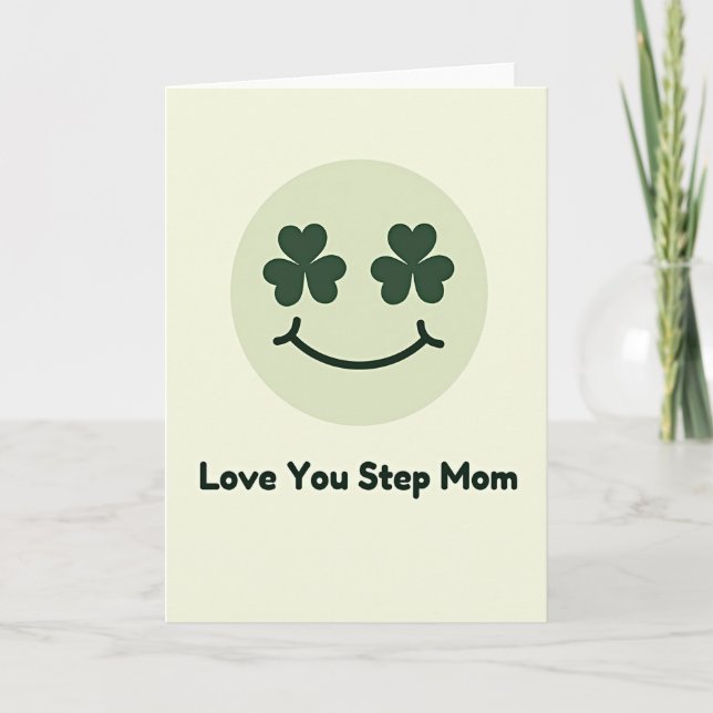 Carte Shamrock Love You Belle-Mère (Devant)