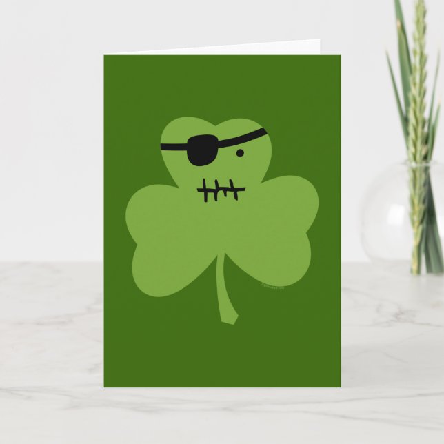 Carte Shamrock pirate (Devant)