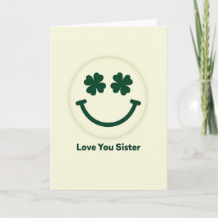 Carte Shamrock pour une sœur que j'aime