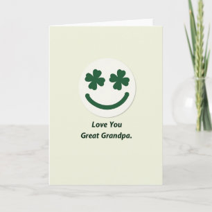 Carte Shamrock Smile Love You