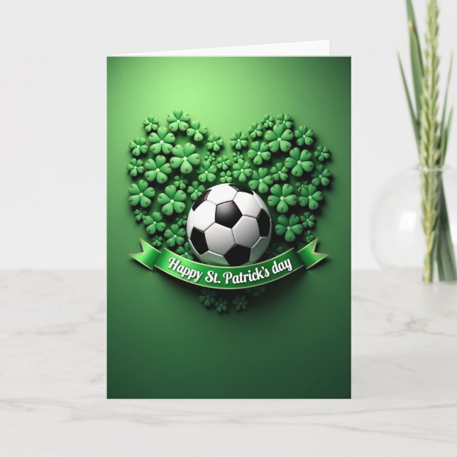 Carte Shamrock Soccer Joy Card (Devant)