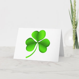 Carte Shamrock sur Gccnt blanc
