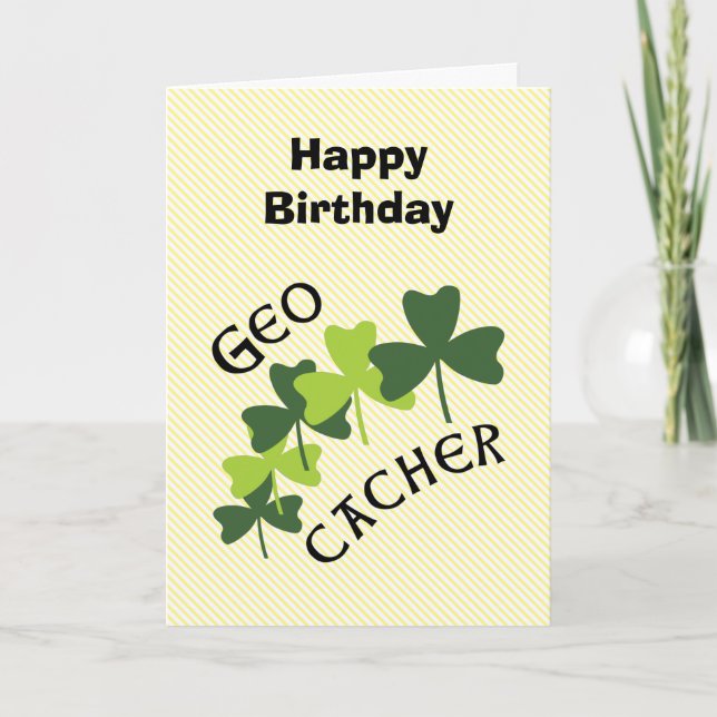 Carte Shamrocks de Geocacher (Devant)