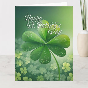 Carte Shamrocks verts Bonne St. Patrick's Day (7) c