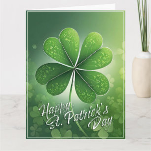 Carte Shamrocks verts Bonne St. Patrick's Day (8) c