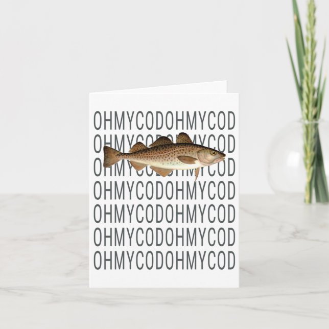 Carte Shane Awesome - Oh My Cod Fish (Devant)