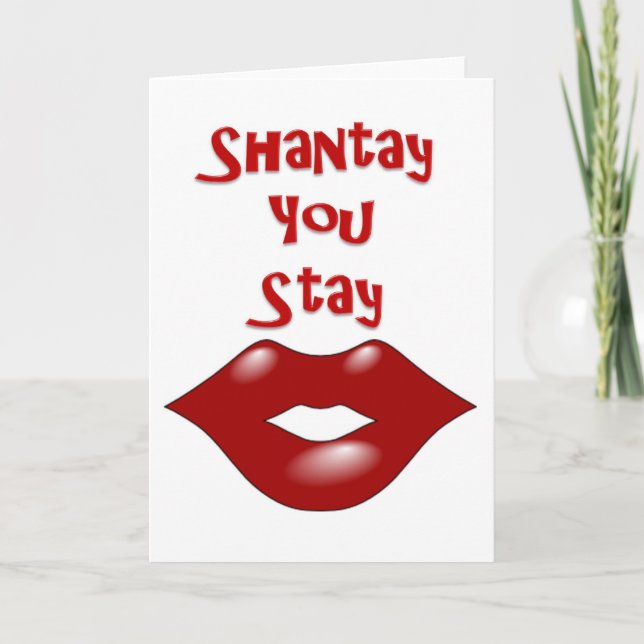 Carte Shantay You Stay / Sashay Away (Devant)