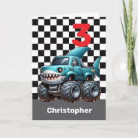 Shark Monster Truck 3e anniversaire