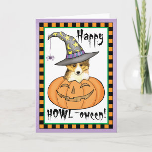 Carte Sheltie Halloween