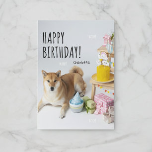 Carte 🐶 Shiba Inu Bliss 🐶 votre Marche à voile Anniver