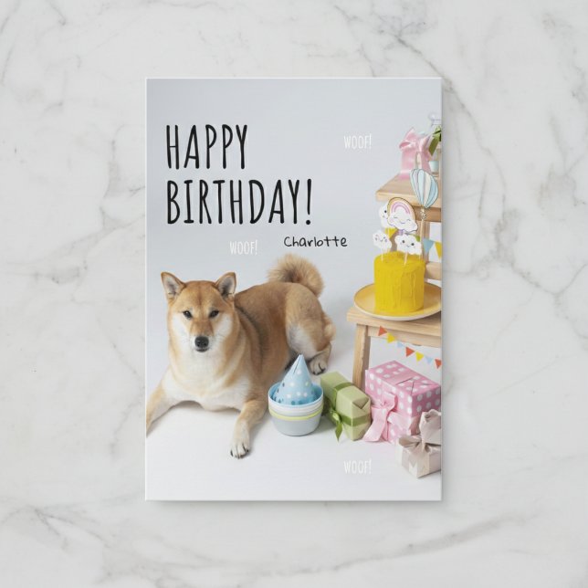 Carte 🐶 Shiba Inu Bliss 🐶 votre Marche à voile Anniver (The perfect card for every dog lover.)