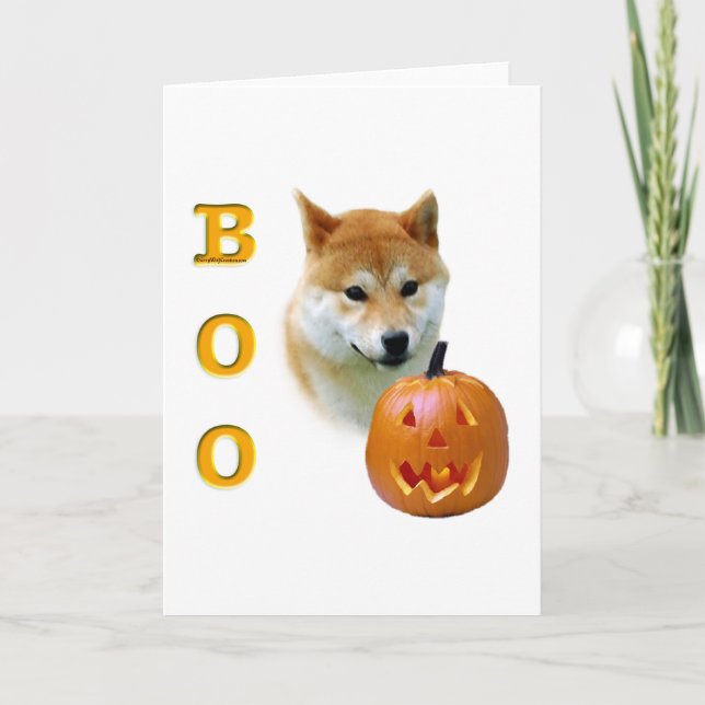 Carte Shiba Inu Boo (Devant)