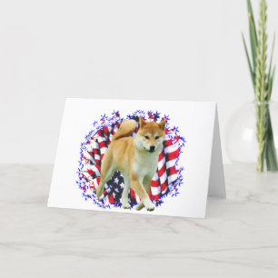 Carte Shiba Inu Patriot
