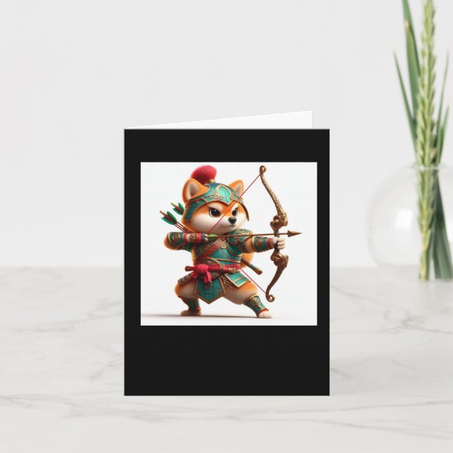 Carte Shiba Warrior #10 Archer Sticker (Devant)