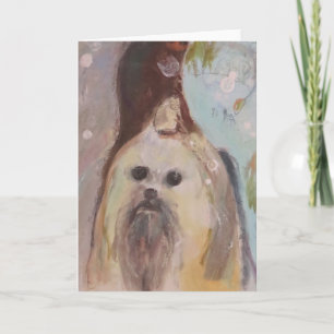 Carte Shih Tzu Chien Maureen Girard Fidélité de l'animal