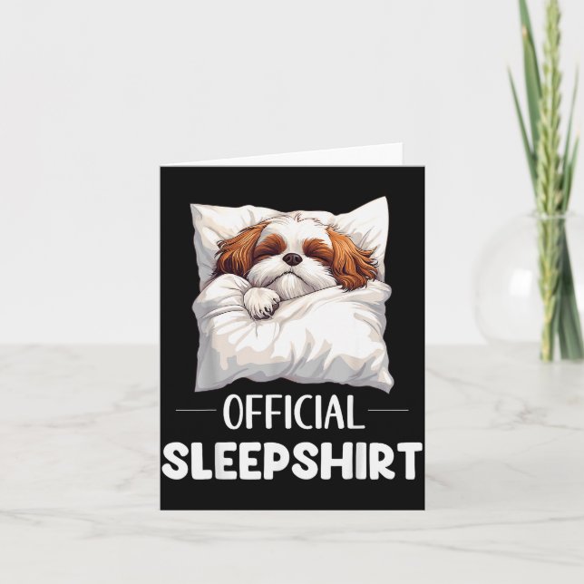 Carte Shih Tzu Sleepshirt Cute Dog Lover Pajama Sleepwea (Devant)