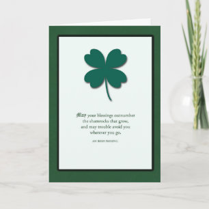Carte Shiny Shamrocks St. Patrick's Day