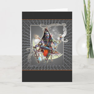Carte Shiva - magie de gris - carte, salutation, note