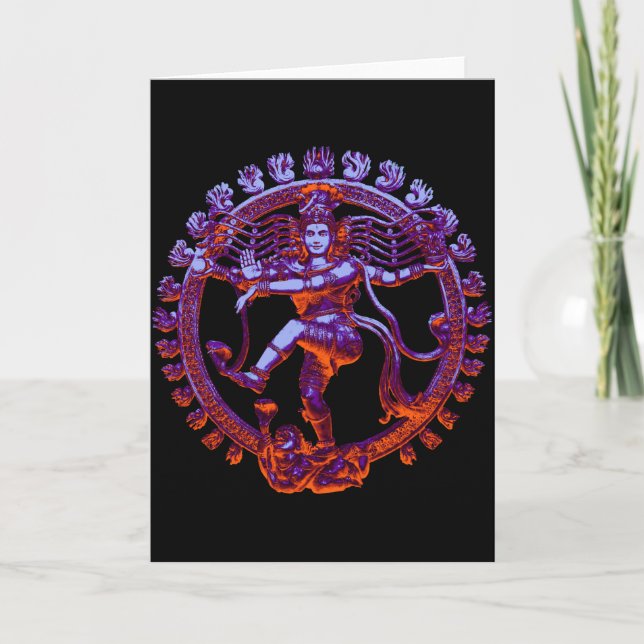 Carte Shiva Nataraja dancing (Devant)