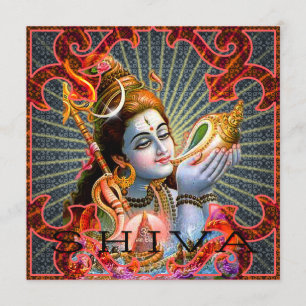 Carte SHIVA, salutation, invitation